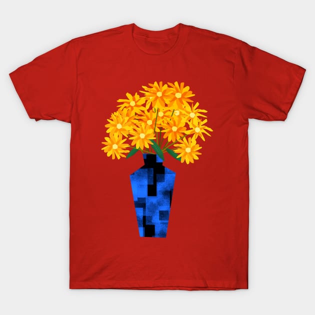 Yellow Flowers T-Shirt by Scratch